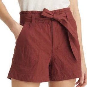 WIT & WISDOM Linen Blend Shorts, Burnt Henna Color, Size 6, NWOT